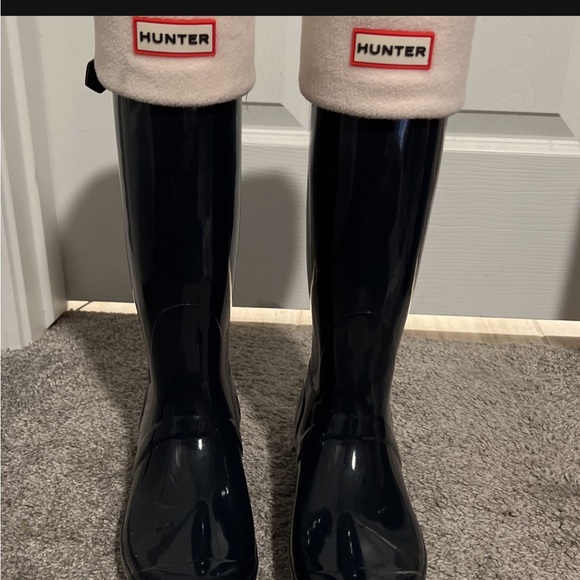 Blue hunter boots size 7 - Picture 1 of 8